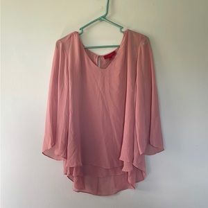 Women’s dusty rose colored blouse
